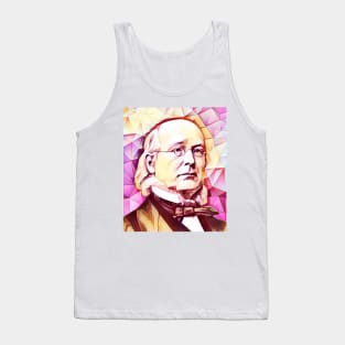 Horace Greeley Pink Portrait | Horace Greeley Artwork 13 Tank Top